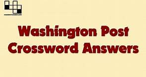Washington Post Crossword Answers for Thursday, August 26, 2021 ( 2021-08-26 )