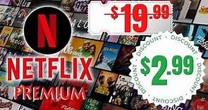 How to get Netflix Premium for cheap - 80% discount and NO VPN required