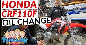Honda CRF110F Oil Change