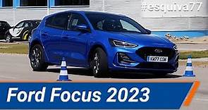 Ford Focus 2023 - Maniobra de esquiva (moose test) y eslalon | km77.com