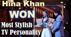 Hina khan || The Most Stylish TV Personality || HT Most Stylish Awards 2018