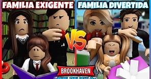 FAMILIA EXIGENTE vs FAMILIA DIVERTIDA 💔 Brookhaven Roblox Mini Pelicula (Historias en español)