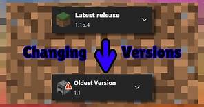 How to Change your Version of Minecraft (Java Edition)