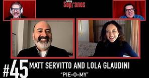 Talking Sopranos #45 w/Lola Glaudini (Agent Ciccerone) and Matt Servitto (Agent Harris) "Pie-o-My".