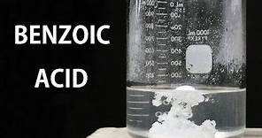 Making Benzoic Acid (from sodium benzoate)