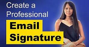 How to Create a Professional Email Signature? (Freelancing 101)