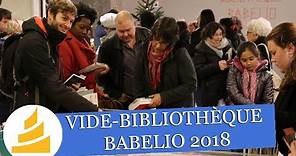 Vide-bibliothèque Babelio 2018