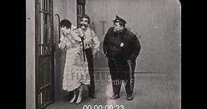 Woman Steps Back from Prison Cell, 1910s - Archive Film 1042878