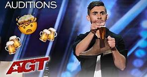 Dom Chambers Chugs A Beer With Intoxicating Magic! - America's Got Talent 2019