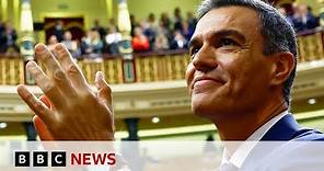 Spain's Pedro Sánchez wins new term as prime minister - BBC News