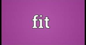 Fit Meaning