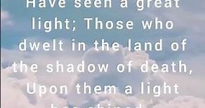 The people who walked in the darkness seen a great light🙏: Isaiah 9:2 #bibleverse #bible #jesus