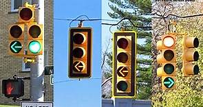 Dog House Traffic Lights & Flashing Yellow Arrow Signals | Maple Rd & Eton