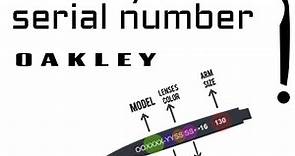 How To Identify The Oakley Serial Number?