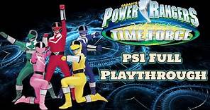 Saban's Power Rangers Time Force PS1 | No Death 100% Playthrough
