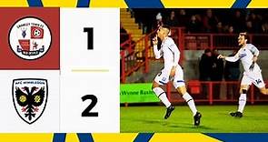 Crawley Town 1-2 AFC Wimbledon 📺 | 10-man Dons triumph against the odds 🤩 | Highlights 🟡🔵