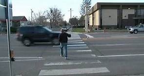 Some drivers found out the hard way why it's important to stop for pedestrians.