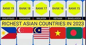 Richest countries in Asia 2023