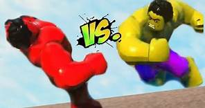 LEGO Hulk vs Red Hulk LEGO Superhero Epic Battle - LEGO DC Super Villains