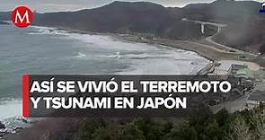 Cámara meteorológica capta momento del terremoto en Japón
