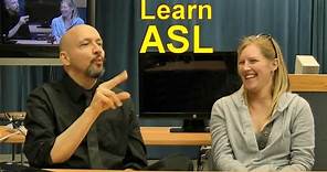 Start Learning American Sign Language (ASL) Lesson 01 (ASLU) (Dr. Bill) https://Lifeprint.com
