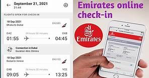 Emirates online check in | Emirates airlines
