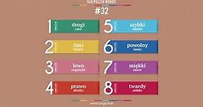#32 - Aprender Polonês. 500 palavras mais comuns da língua Polonesa.