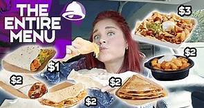 Trying ALL of Taco Bell's Cravings Value Menu AND Their BRAND NEW Cheesy Chicken Crispanada