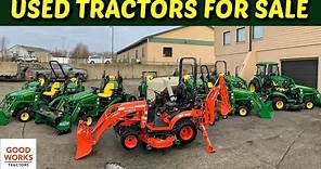 Used John Deere Tractors For Sale! 1025r 2025r 2032r 3520 4044m 4066r ...