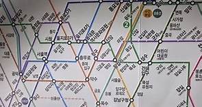 서울 지하철 노선도 . Subway Map of Seoul . ソウル地下鉄路線図 . Seoul . KOREA