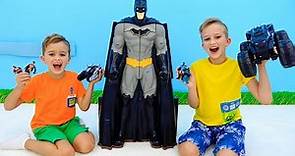 Vlad and Niki help Batman and his friends save the Batcave