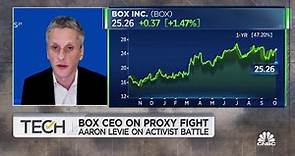 Box CEO Aaron Levie on Starboard proxy fight: Happy overall with relationship