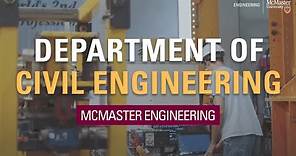 McMaster University: Department of Civil Engineering