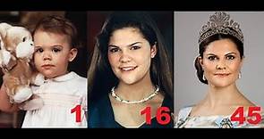 Princess Victoria from 0 to 45 years old
