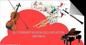 Guida per bambini agli strumenti musicali dell'orchestra sinfonica.