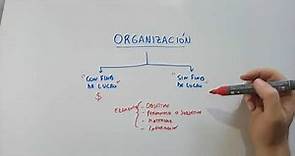 CONCEPTO DE ORGANIZACION. CLASIFICACION DE LAS ORGANIZACIONES CON Y SIN FINES DE LUCRO