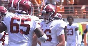 Alabama's Will Reichard reacts after hitting game-winning field goal at Texas