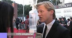 Angels and Demons, premiere in Rome: Thure Lindhardt
