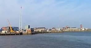 Cuxhaven Steubenhöft - 360 Grad VR Video - Blick auf den Hafen von Cuxhaven vom Steubenhöft