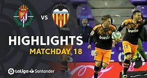 Highlights Real Valladolid vs Valencia CF (1-1)