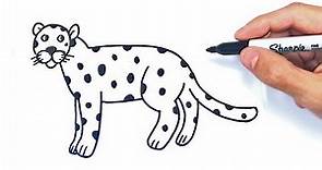 Cómo dibujar un Leopardo Paso a Paso | Dibujo de Leopardo