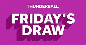 The National Lottery Thunderball draw results from Friday 23 February 2024