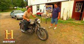 American Pickers: TRIUMPH MOTORCYCLE AMPS MIKE UP (Season 3) | History