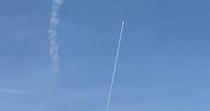Rockets across the sky in Israel