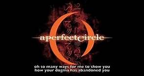 A Perfect Circle - Judith (lyrics)