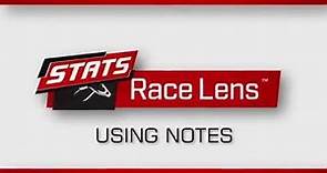 Race Lens Tutorial - Creating Horse, Race, & Track Notes