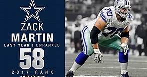 #58: Zack Martin (G, Cowboys) | Top 100 Players of 2017 | NFL