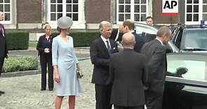 Belgian King and Queen arrive, meet dignitaries, ahead of commemoration event, including Duke and Du