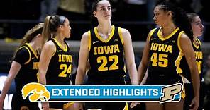 Iowa at Purdue | Extended Highlights | Big Ten Women's Basketball | Jan. 10, 2023