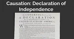 Causes of the Declaration of Independence / American Revolution.